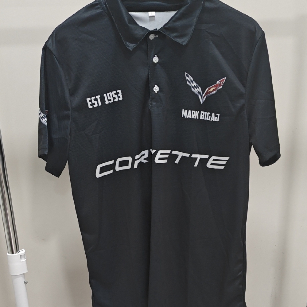 Corvette Black Polo Shirt